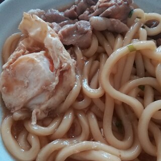 簡単ランチに♪すき焼き風うどん